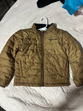 Columbia Kids Olive-Brown Packable Puffer Jacket